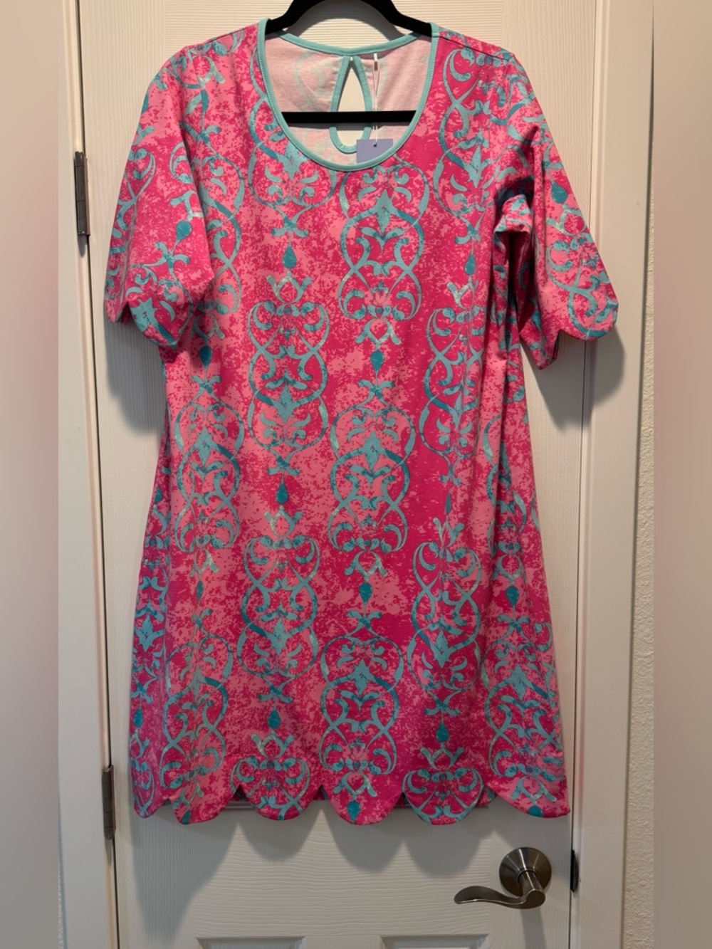 AnaClare Pink and Teal Dress